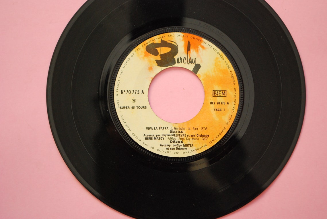 Dalida - Viva La Pappa | Vinyl, 7", EP, 45 RPM | Sixties 1965 retro |, foto 3 di 4