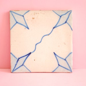 Genuine Portuguese tile. Vintage azulejo. XX century Tiles Mural Antique Traditional Azulejos Pattern Hand Painted ,