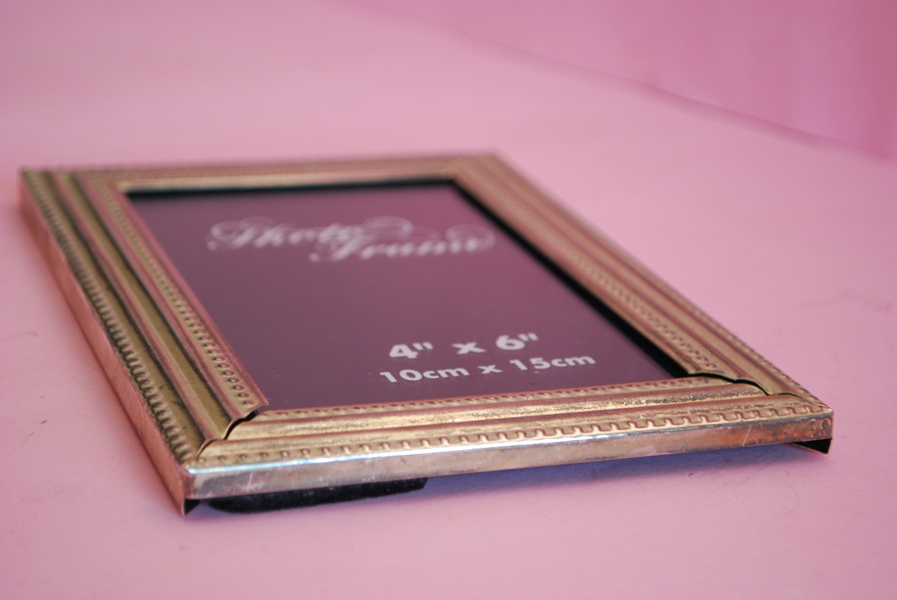 Antique Picture Frame Chrome Plated Vintage Picture Frame Etsy