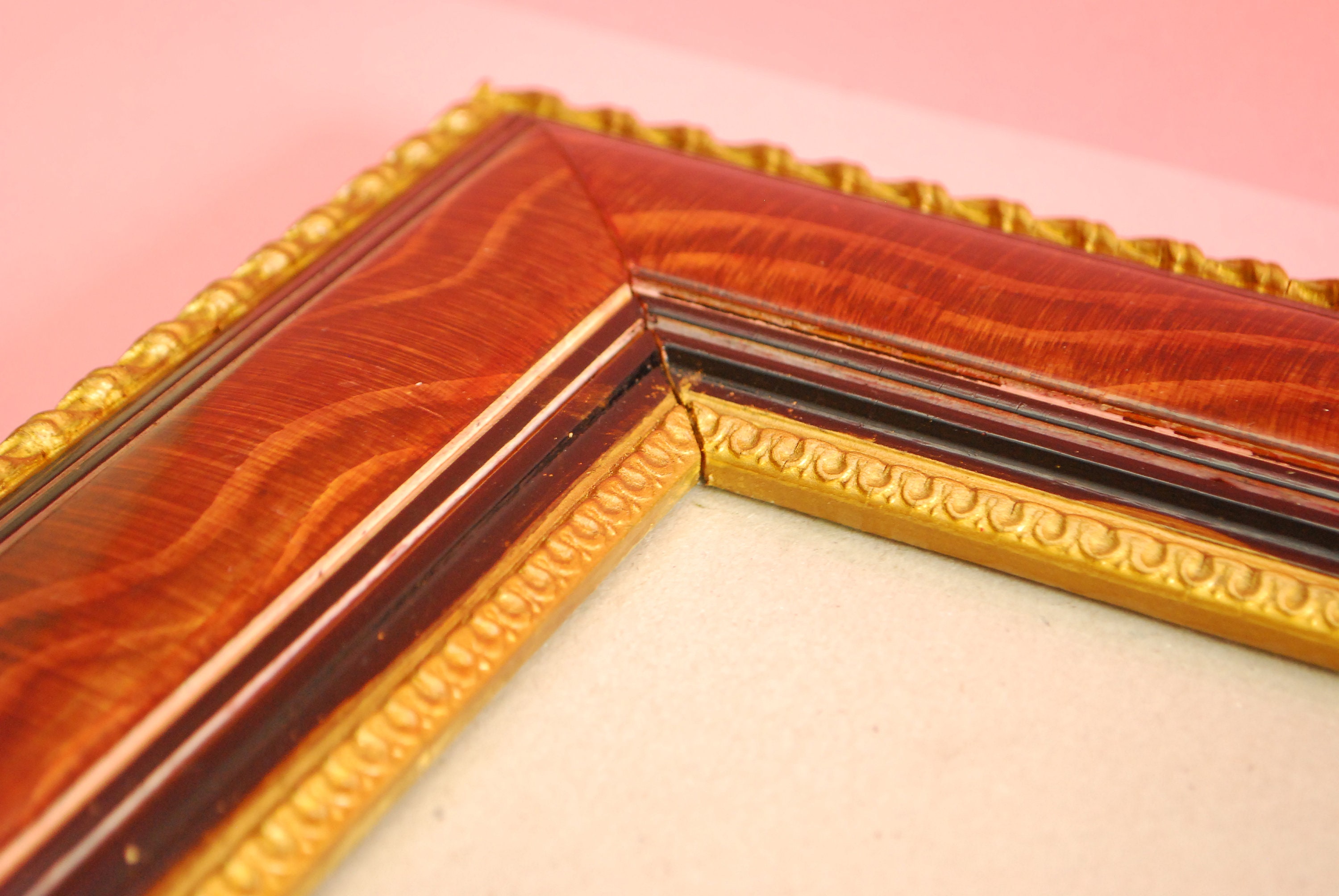 Antique Wooden Picture Frame Vintage Frame Vintage Picture Etsy UK