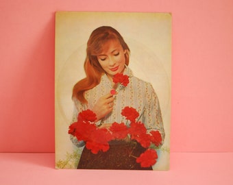 Vintage Vinyl Postcard | Singing postcard Die Tönende Ansichtskarte | Retro Postcard | Record Postcard | 45 rpm Record | Vintage Postal Card