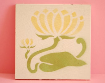 Vintage Tile | Art nouveau original vintage tile | Antique Art nouveau genuine pattern | Antique Tile | Belgian tile  | Early 20th century |