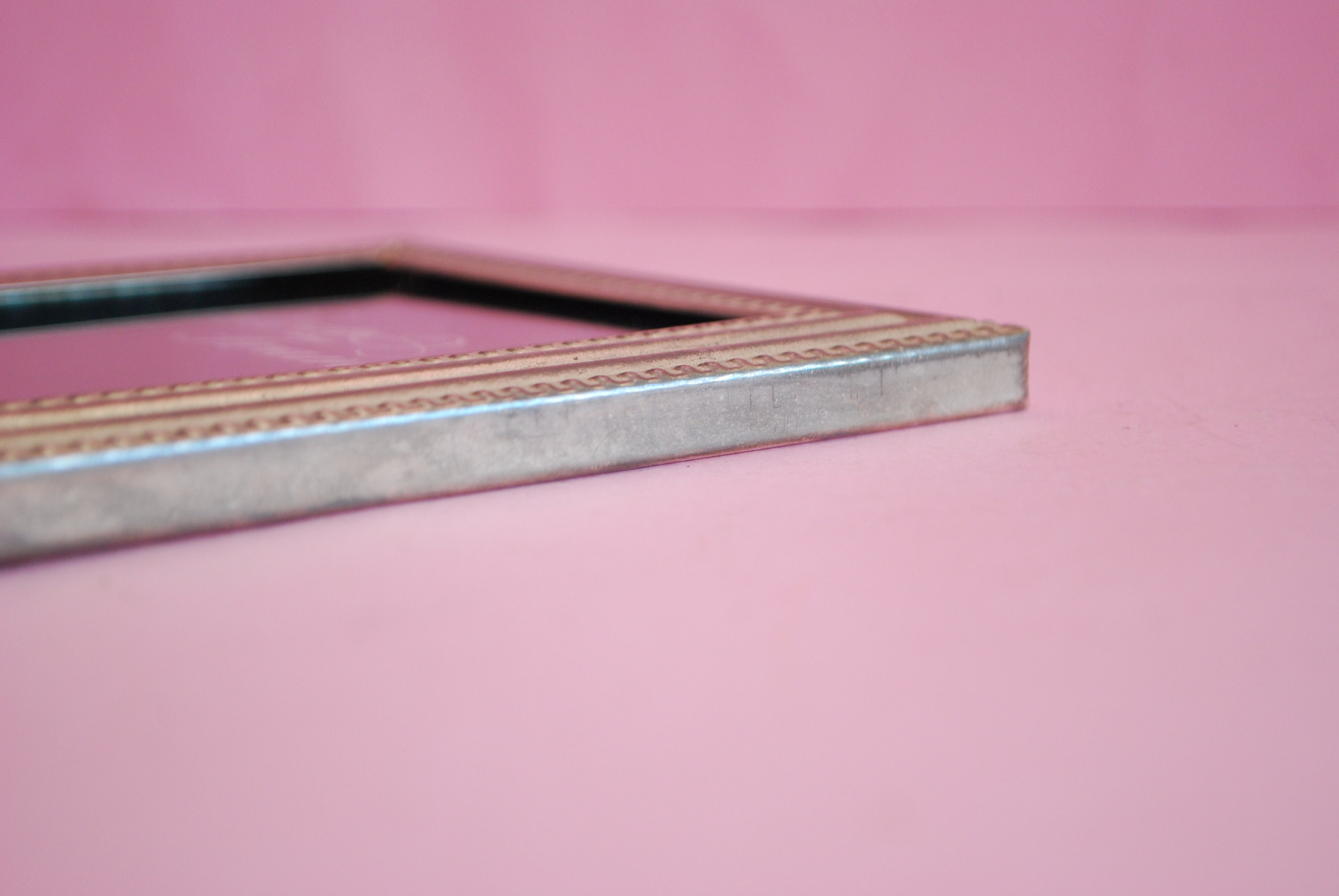 Antique Picture Frame Chrome Plated Vintage Picture Frames Etsy