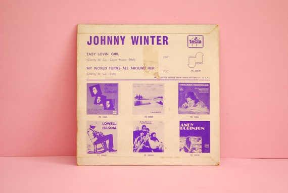 ジョニー・ウィンター - イージー・ラヴィン・ガール | ビニール、7