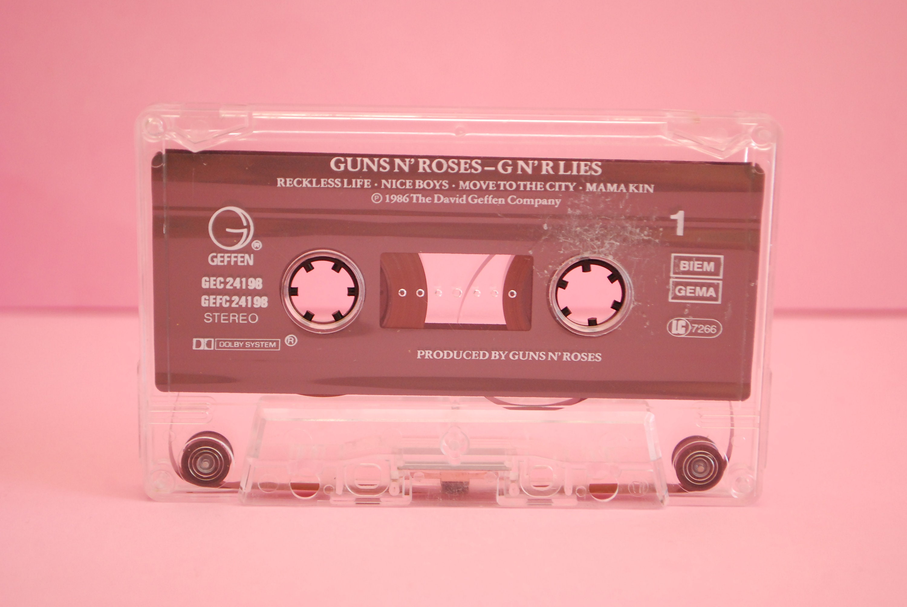 Guns N' Roses – G N' R Lies | K7 Cassette Tape Vintage Music | Axl