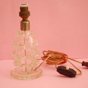 Vintage Table Lamp | Antique glass Table Lamps  | Vintage Home Decor Electric Lamp | Retro lamp | Bedside Lighting Bedroom