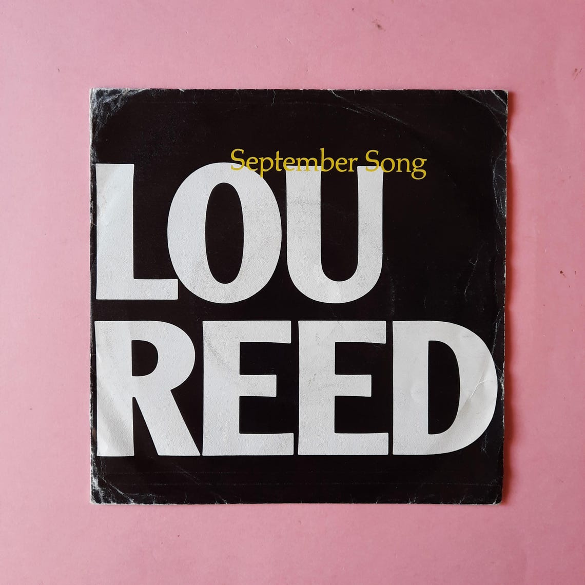 Vintage - Lou Reed – September Song |  Vinyl 7" 45 RPM Single Record | Eighties retro 1985 |, foto 1 di 4