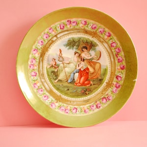 Antique Prov Saxe E. S Germany porcelain dish | Vintage Porcelain Plate | German Porcelain