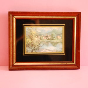 Antique wooden picture frame | Vintage Wooden Brown photo frame | Vintage rectangular picture frame.