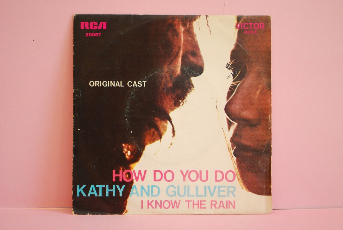Kathy And Gulliver - How Do You Do / I Know The Rain |  Vinyl 7" 45 RPM Single Record | Seventies retro 1972 |, foto 1 di 4
