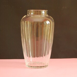 Tarro de flores de vidrio vintage / Contenedor de vidrio antiguo