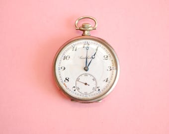 Montre à Gousset Ancienne En Argent - 15 Rubis, Ancre Fixe, Circa 1900, état D'occasion