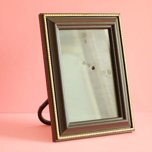 Antique plastic Picture Frame, Acrylic vintage frame, Vintage photo frame, Black and Golden photo frame ,Rectangular Picture Frame