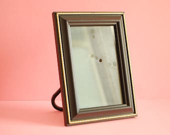 Antique plastic Picture Frame, Acrylic vintage frame, Vintage photo frame, Black and Golden photo frame ,Rectangular Picture Frame