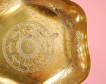 Piatto porta-anello placcato argento vintage: antico Vide Poche