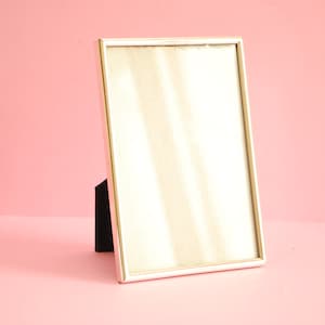 Antique Picture Frame chromed |  Vintage picture frames | Vintage photo frame | Metal frame | Rectangular Frame | Standing Frame
