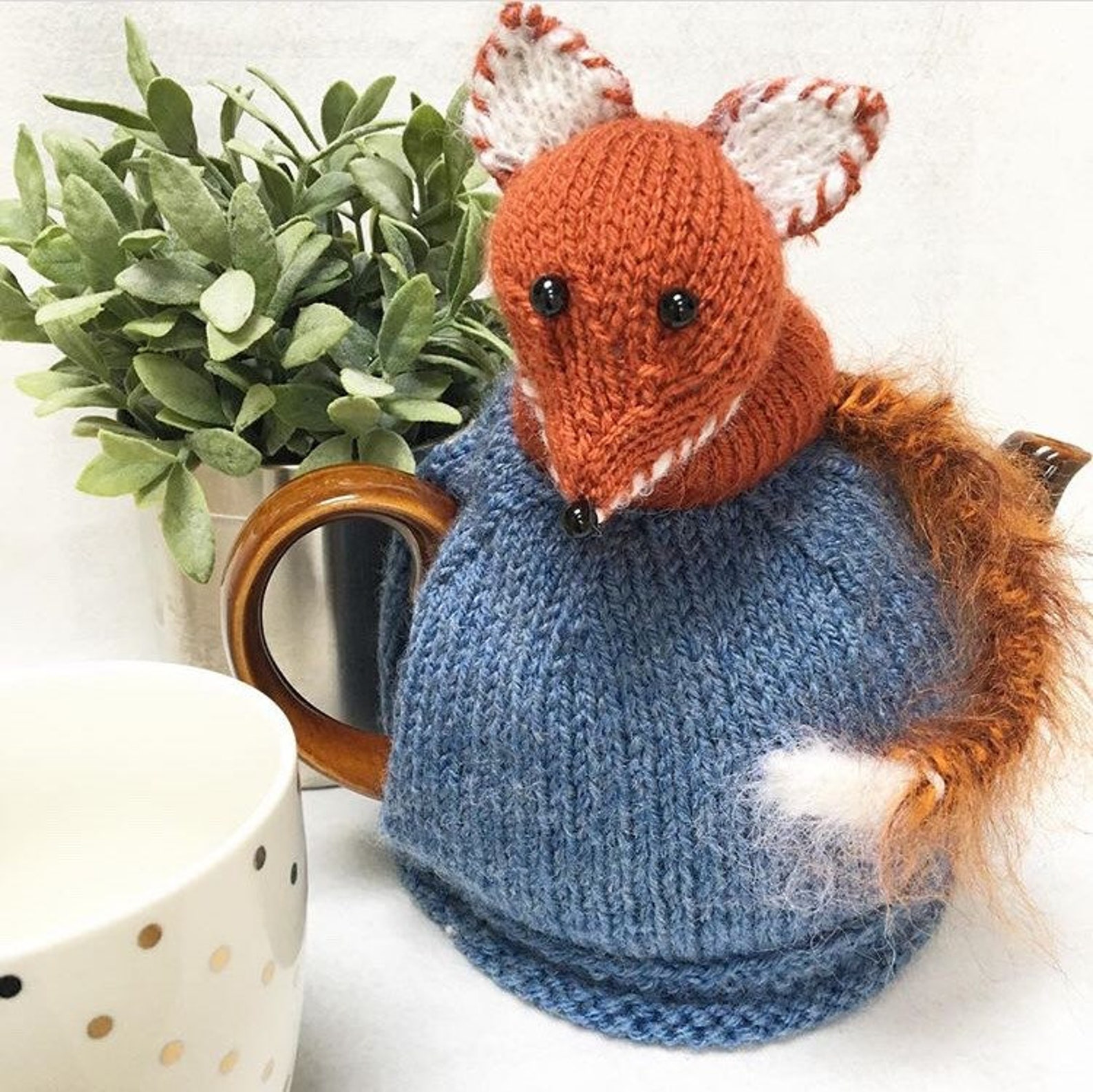 Fox Teapot Cosy Hand knitted tea cosy Tea Cosy Fox Gifts Etsy