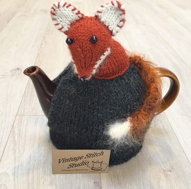 Fox Teapot Cosy Hand knitted tea cosy Tea Cosy Fox Gifts Etsy