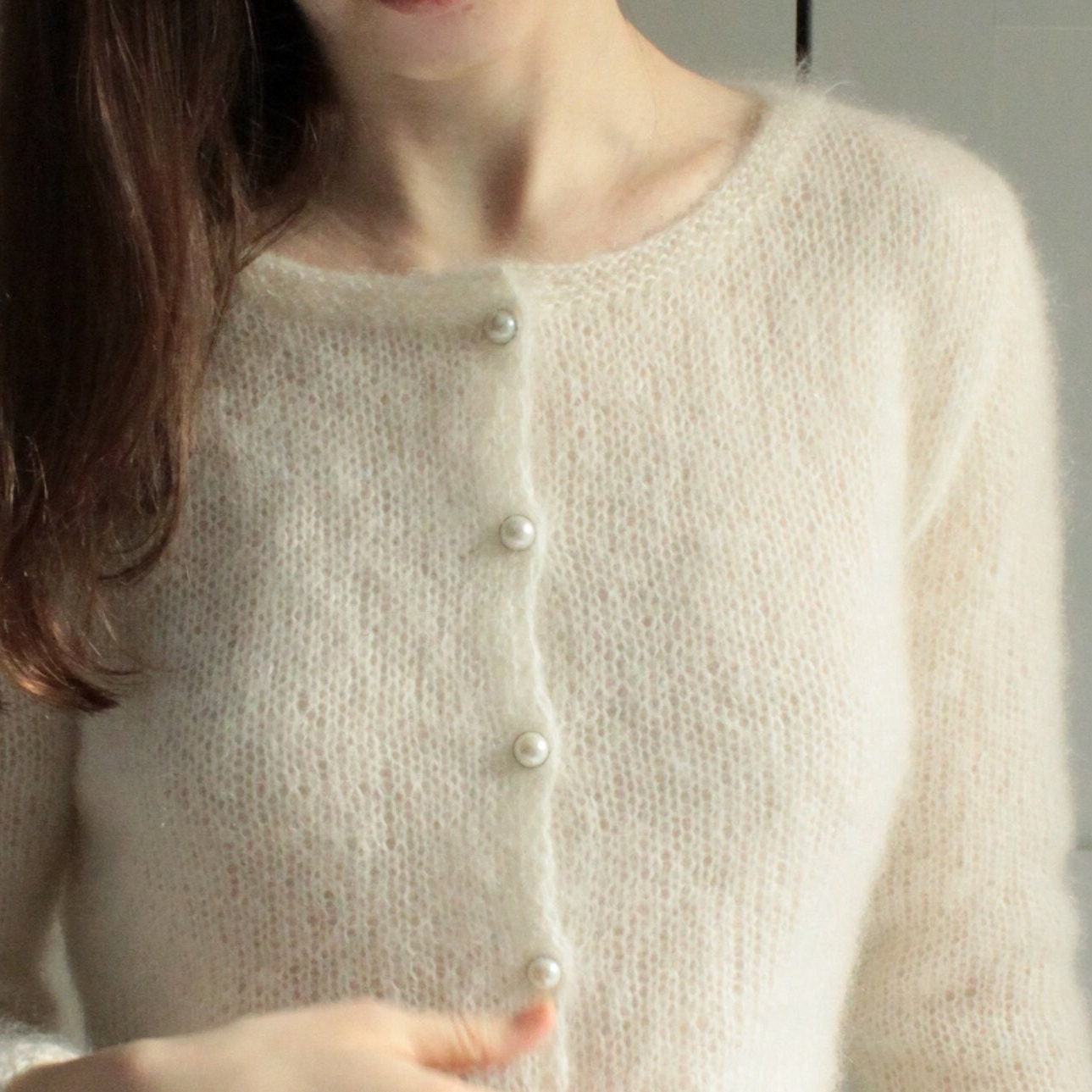 Wedding Sweater, Handmade Bridal Fluffy Bolero, Mohair Knit Shrug, Wedding Cardigan, Bride Cover Up, White Ecru Fuzzy Jacket, Cozy Wrap