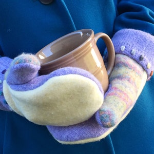 Women&#39;s Wool Sweater Mittens WWM0048
