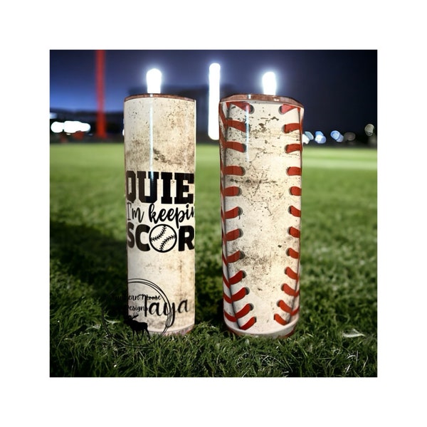 Baseball Scorekeeper Tumbler 20oz