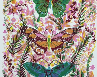 Butterlies / unframed screenprint