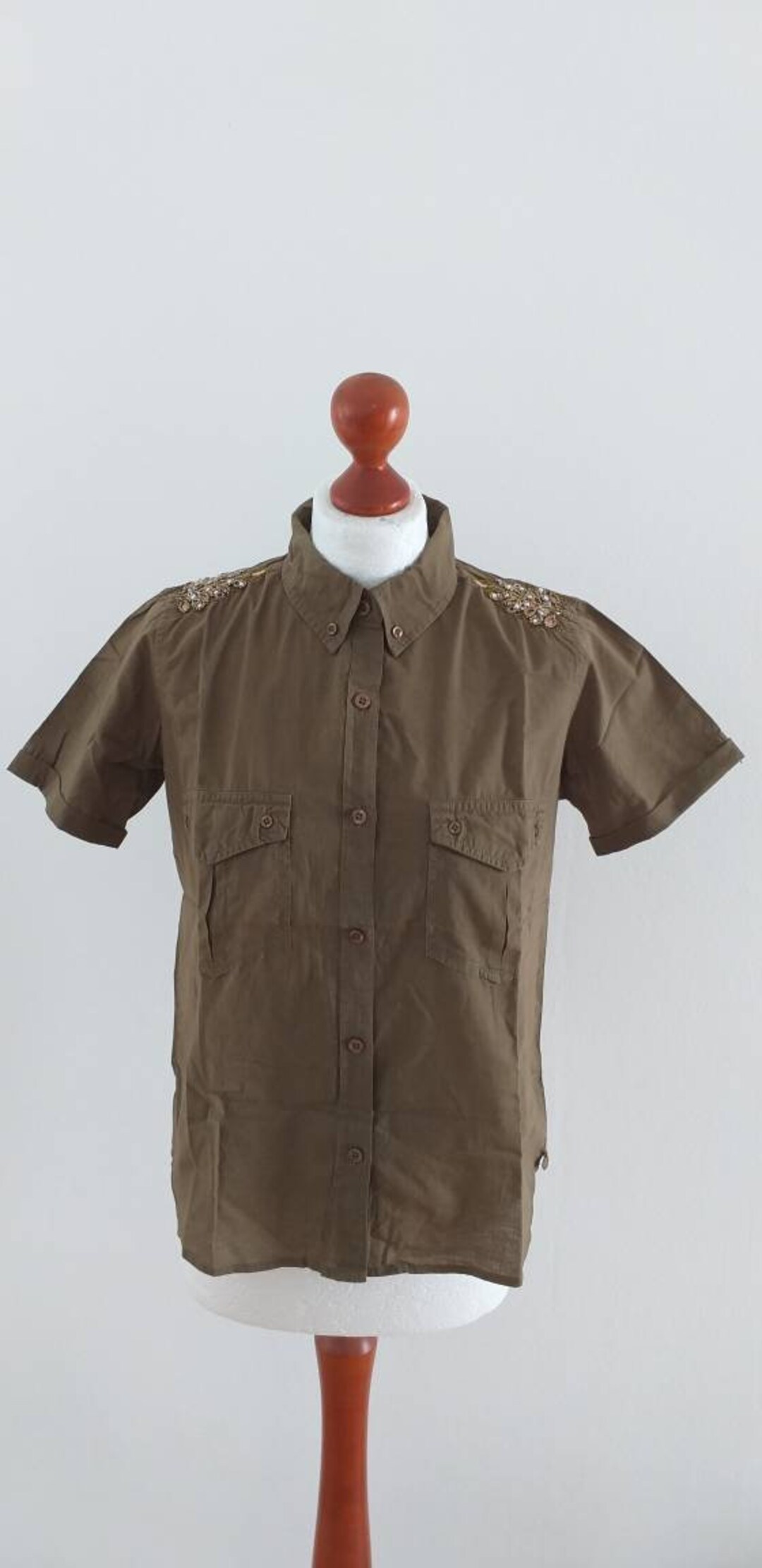 Military Blouse With Embroidery by Scotch&soda Etsy