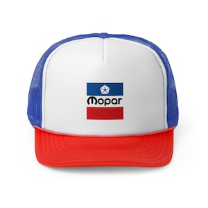 Casquette trucker vintage avec logo vintage MOPAR AMC Eagle et MOPAR Jeep Ram Dodge Chrysler Jeep Ram
