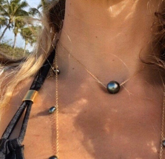 Genuine Floating Tahitian Pearl 