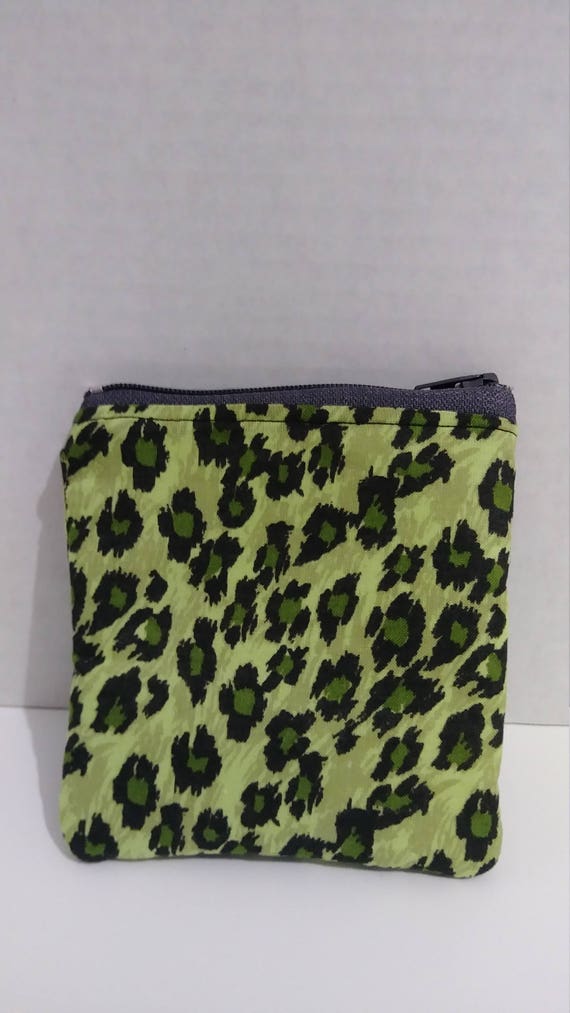animal print coin purse
