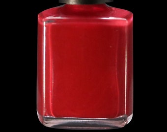 Red Pleather 10 Free Vegan Red Cream Nail Lacquer