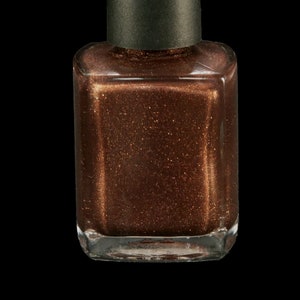 Days Gone By Warm Chocolate Brown 21 Free Nail Lacquer With Ultra-fine Caramel Glitter