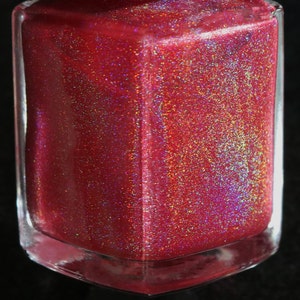 With Love Red Holographic 10 Free Nail Lacquer