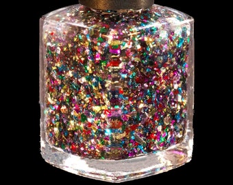 Merry Me! 21 Free Gel-Like Multicolored Metallic Flakie Topper Nail Polish