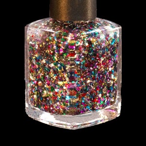 Merry Me! 21 Free Gel-Like Multicolored Metallic Flakie Topper Nail Polish