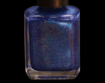 Are-thur You Love Me?  Deep Royal Blue 21 Free Gel-Like Vegan Holographic Nail Polish