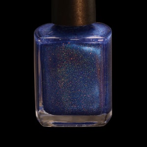 Are-thur You Love Me?  Deep Royal Blue 10 Free Vegan Holographic Nail Polish