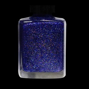 Silent Night 10 Free Dark Blue Holographic Nail Lacquer