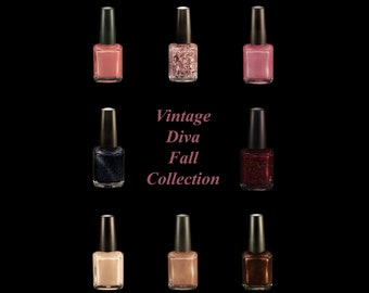 Vintage Diva Fall Collection Set Of Eight Nail Lacquers