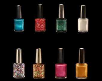 The Gift Of Love 21 Free Gel Like Winter Collection Full Set of Pearl, Metallic, Holographic and Glitter Nail Polishes