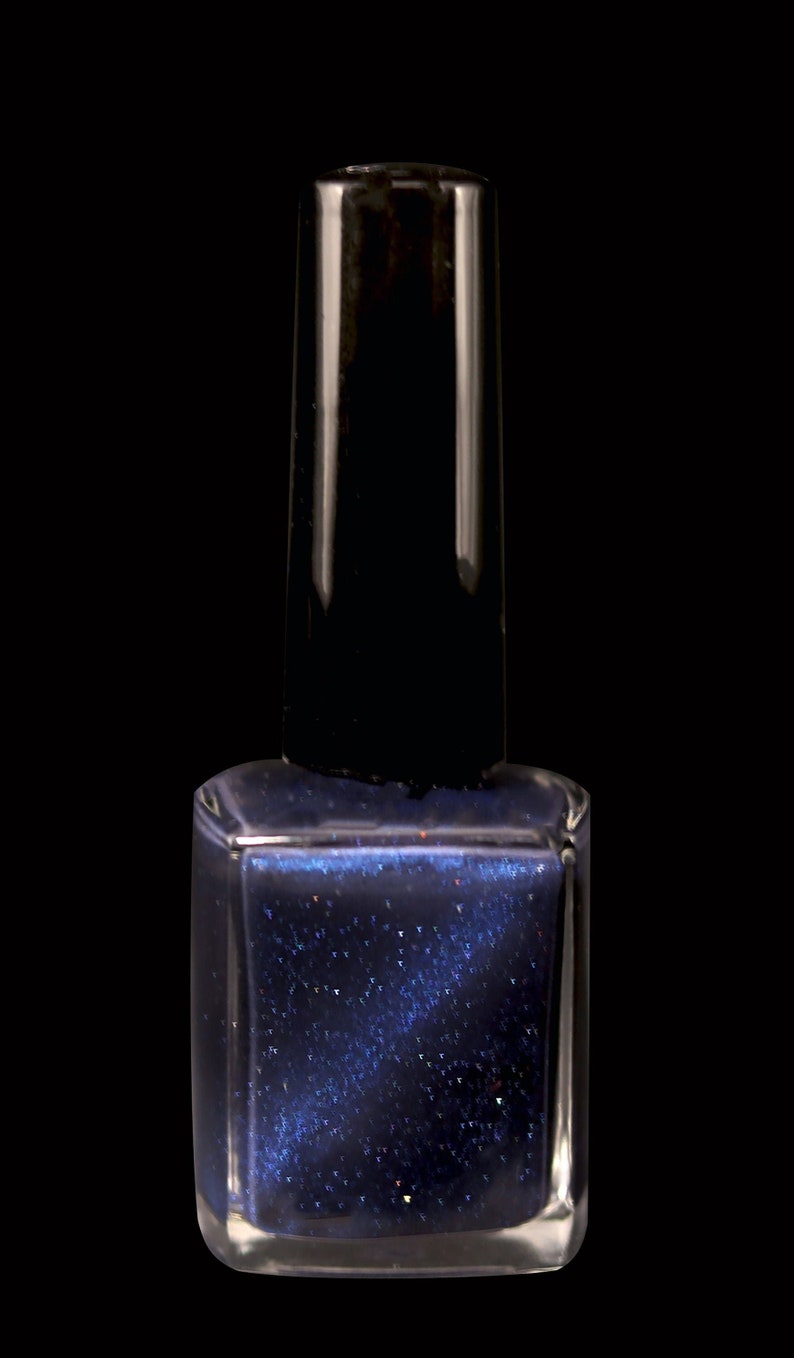 Dr...Who 10 Free Dark Blue Magnetic Cats Eye Nail Lacquer image 1