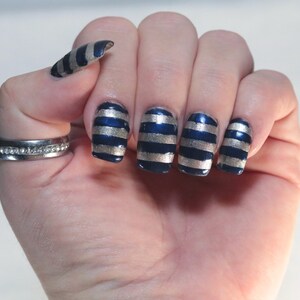 Dr...Who 10 Free Dark Blue Magnetic Cats Eye Nail Lacquer image 6