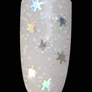 Let It Snow 10 Free Glitter Bomb/Topper With Silver Holographic Snowflakes image 3