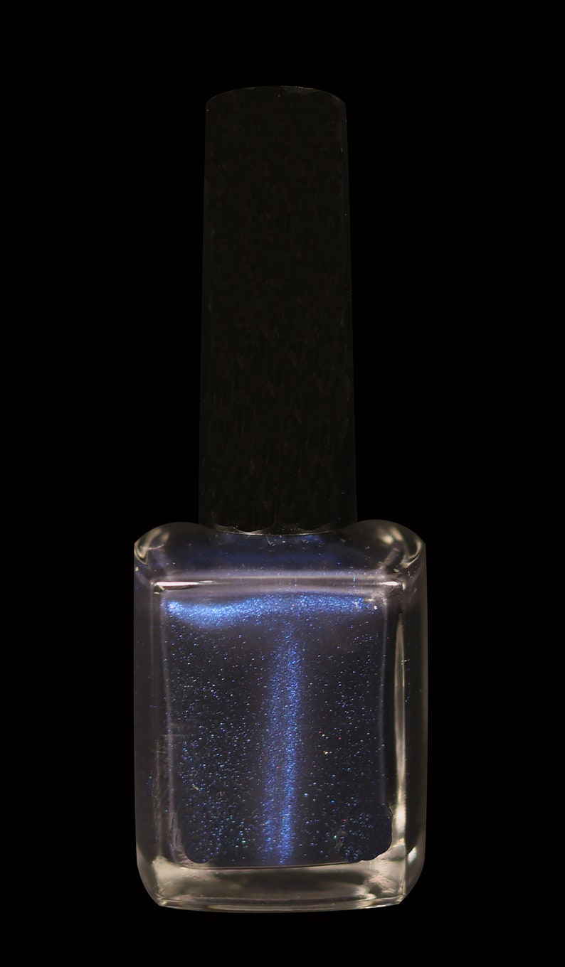 Dr...Who 10 Free Dark Blue Magnetic Cats Eye Nail Lacquer image 5