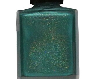 Emerald Isle Green Holographic 21 Toxin Free Vegan Nail Lacquer