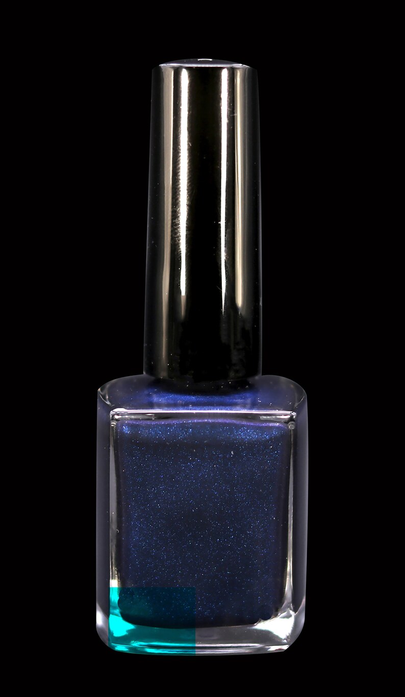 Dr...Who 10 Free Dark Blue Magnetic Cats Eye Nail Lacquer image 4