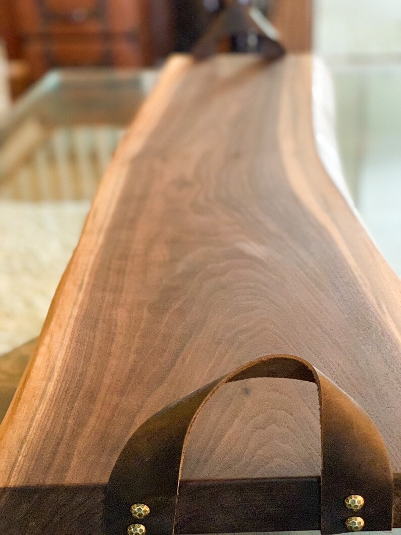 Charcuterie board live edge wood cutting board rustic | Etsy