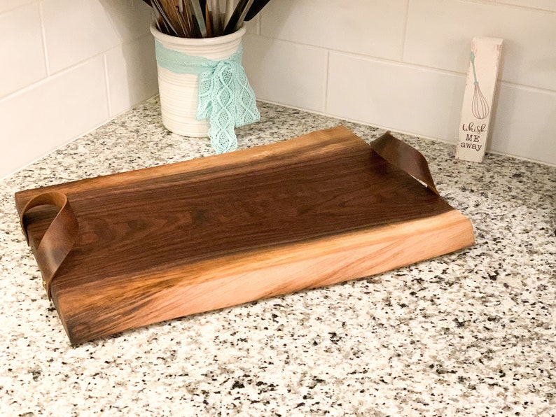 Charcuterie board live edge wood cutting board rustic | Etsy