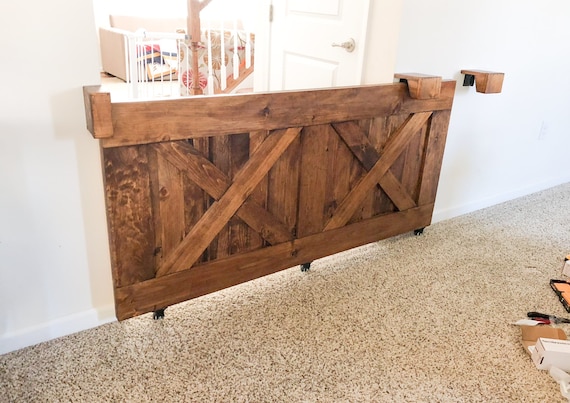 rustic pet gate