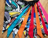 Colourful sneakers/Converse shoes fabric bunting | Double-sided | 12 flags | approx 3 metres